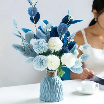 Umelé kvety vyzdobiť obývacia izba, kancelária bielizníka plastové ozdoby domáce dekorácie simulácia sušené kvety