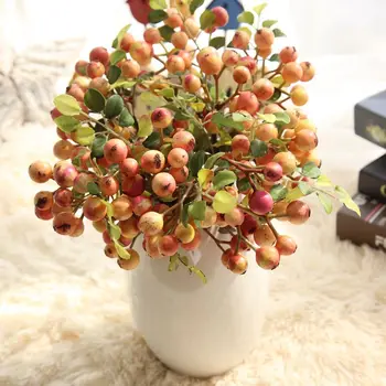  Umelý Kvet Rastliny Bean Pobočky Berry Domov Svadobné, Vianočné Party Dekorácie Fotografie Rekvizity DIY Rastlinné Steny, Veľkoobchod