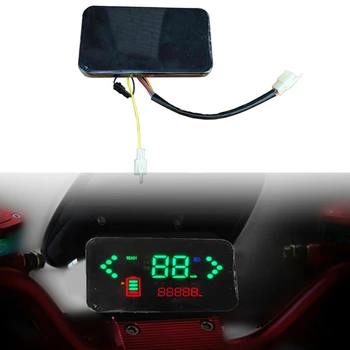  Univerzálny 36V/48V/60V/72V Elektrický Bicykel LCD Displej s Rýchlosť Meter a Indikátor Stavu Batérie Funkcie