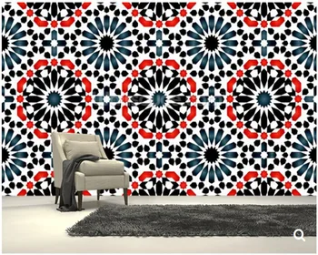  Vlastné 3D umenie tapetu ,Islamské vzor,pre obývacie izby, spálne, reštaurácia pozadí steny hodváb abstraktných de parede