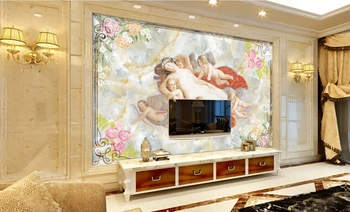  Vlastné luxusné 3D Tapeta , Krásny anjel mramoru textúra pre obývacie izby, spálne, stena, TV joj, steny abstraktných de parede