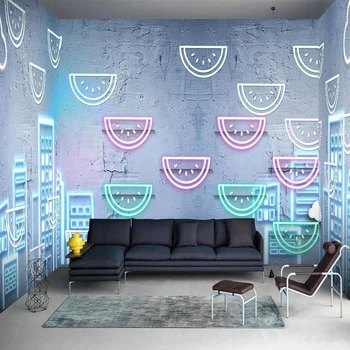  Vlastné Nástenné Tapety 3D Roztomilé Deti Izba Modrá Mesto Pozadí Steny Dekoratívne Maľby Moderné Creaive Umenie Abstraktných De Parede Sala