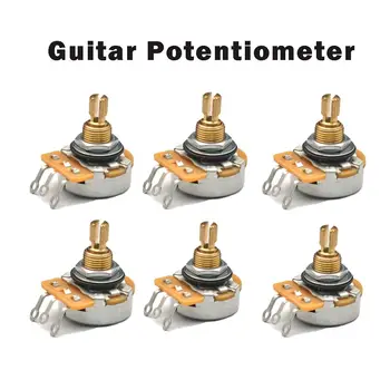  Vysoká Presnosť Anonymný Gitary Panel Gitary 15/19 mm 250/500 Gitara Potenciometer Elektrická Gitara Čistej Medi