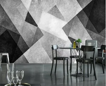  wellyu Vlastnú tapetu nové 3d maľby retro moderné geometrické čiernej a bielej čiary osobnosti obývacia izba náradie stenu papier