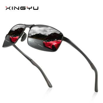  XINGYU vintage obdĺžnik slnečné okuliare mužov polarizované slnečné okuliare uv400 zrkadlo rybársky šport очки oculos de sol masculino 203