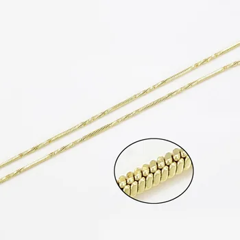  XP Šperky --( 46 cm * 2 mm ) Svetlo Zlatá Farba Had Reťazca Náhrdelníky Pre Mužov, Ženy Módne Šperky