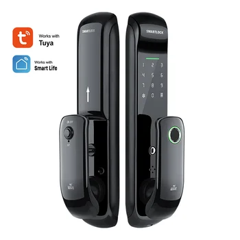 Zámky dverí Keyless Smart Lock S Wifi Tuya Inteligentný Život App Vysoká Bezpečnosť Elektronických Odtlačkov prstov Dvojité 11 veľká podpora Originálne