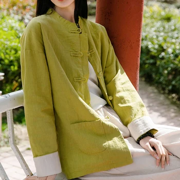  Ženy Bielizeň Čínsky Štýl Tradičných Tai Chi Tang Hanfu Cheongsam Topy, Košele Orientálna Retro Bundy Kabáty Módne Oblečenie
